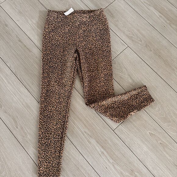 WHBM White House Black Market Runway legging Size 14 Long Leopard print women’s - Picture 1 of 5
